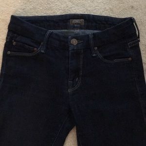 Mother dark wash skinnies